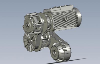 混合动力发动机3D数模