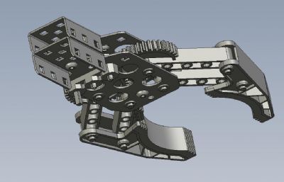 重型机械爪3D数模,STEP格式