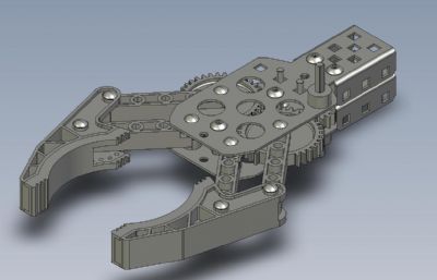 重型机械爪3D数模,STEP格式