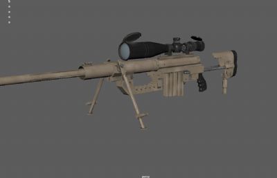 M200狙击步枪,大狙maya模型