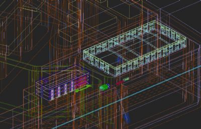 橡胶集团公司厂房,办公楼,仓库整体设计3D模型