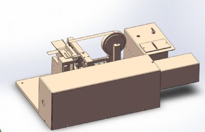 锂电池极片贴绝缘胶纸机3D数模