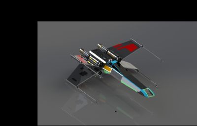 X-wing starfighter X翼星际战斗机3D数模