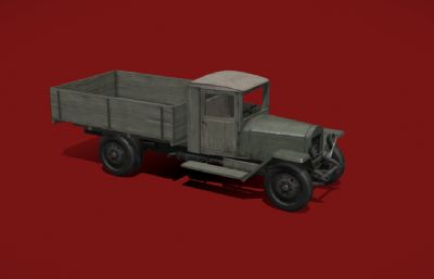 军用卡车,解放车,篷车3D maya模型