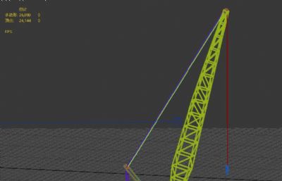 建筑工地塔吊,吊车3D模型