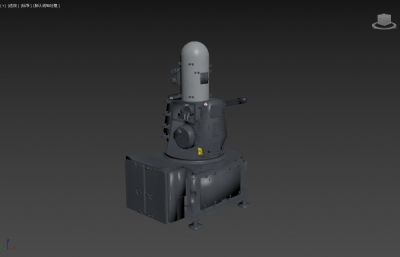 舰载近程防御武器系统,近程机枪3D模型塌陷文件