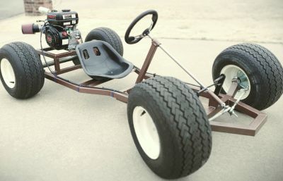 大轮卡丁车结构3D数模