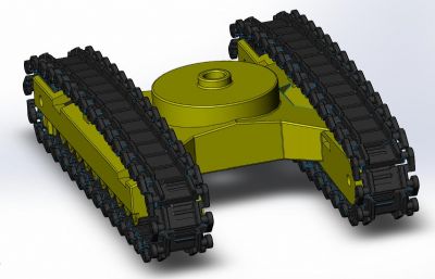 履带车底盘Solidworks数模