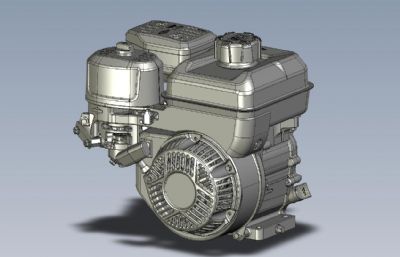 OHV柴油发动机3D数模图(网盘下载)