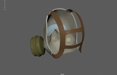 防毒面具,防毒面罩,化学武器面罩3D maya模型