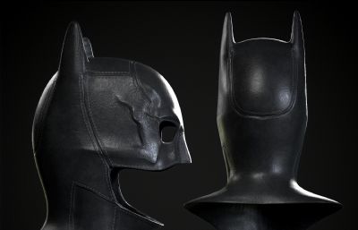 蝙蝠侠面具MAX模型,附fbx,obj等格式
