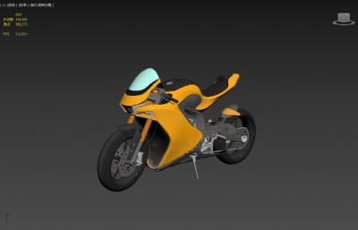 摩托车,机车3D模型