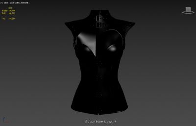 皮革紧身胸衣3D模型,MAX,FBX,OBJ格式