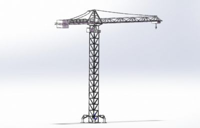 塔吊,塔式起重机3D数模