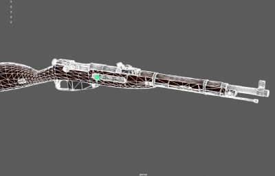 98k步枪,毛瑟步枪 3d模型