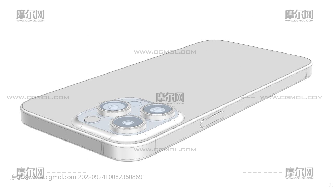 iPhone 14 pro max手机stp格式3D模型