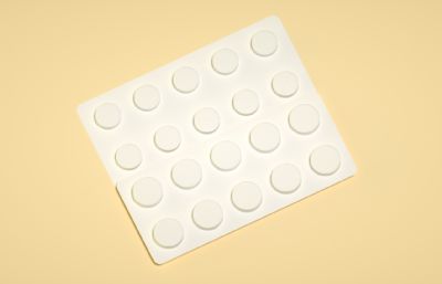 药片,药丸,牛奶片糖果C4D模型