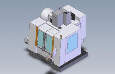 MIKRON VCE 800W Pro立式加工中心铣床3D数模模型3D图纸 Solidworks设计