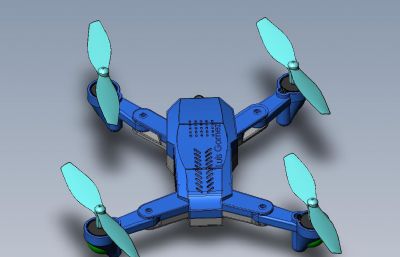四轴无人机,竞速无人机3D数模