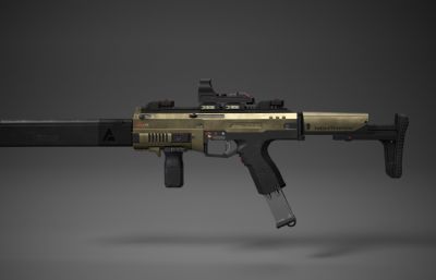 夜鹰SMG冲锋枪3D模型