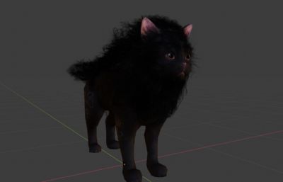 黑猫王,白猫王3D模型,max,blend,fbx等格式