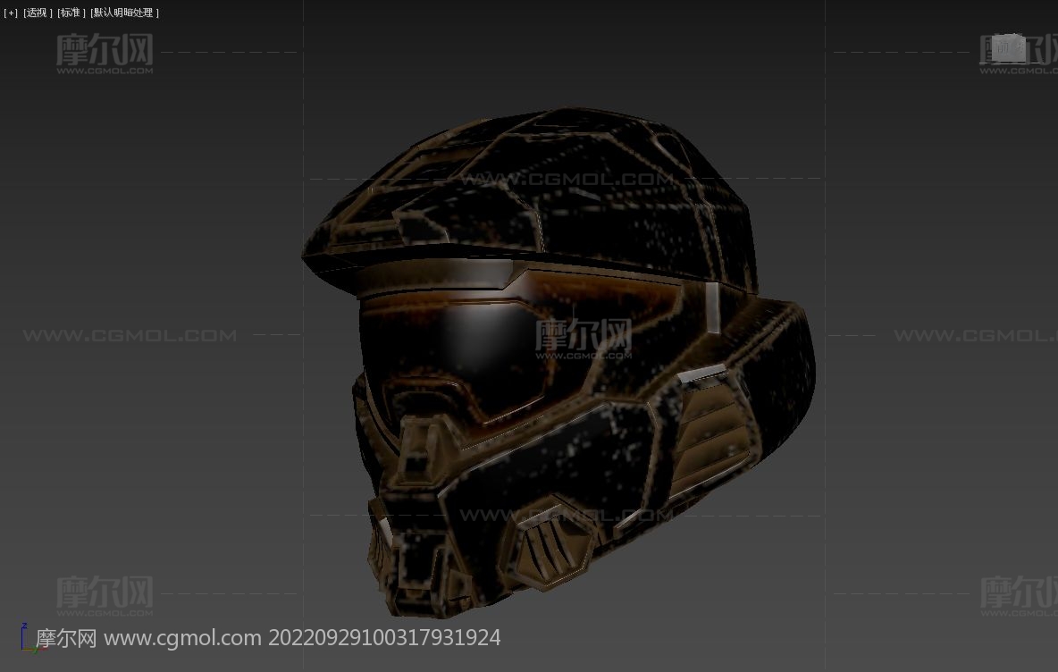 光环头盔3D模型,附fbx,obj文件