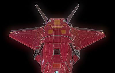 宇宙飞船,太空飞船3D模型,OBJ格式