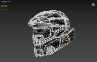 光环头盔3D模型,附fbx,obj文件