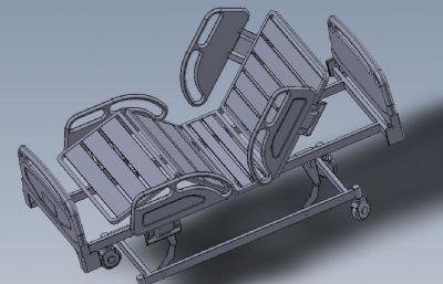 大病病房病床结构3D数模图纸