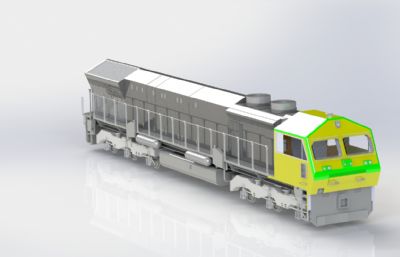 货运机车,火车头3D数模