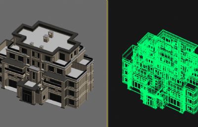 龙湖龙洲湾嘉天下别墅3D模型