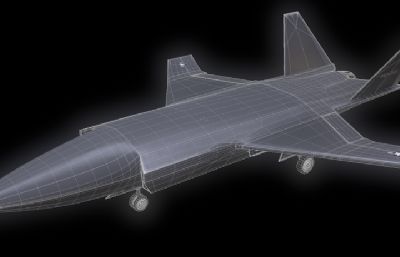 MQ-28A忠诚僚机(美)3D模型,OBJ格式