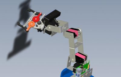 机械臂内部结构3D数模
