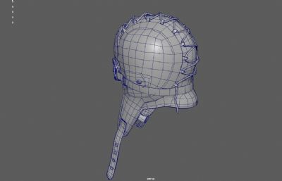 飞行员帽子,二战防风镜,飞行员护目镜3dmaya模型