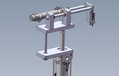 液压气缸机械手3D模型