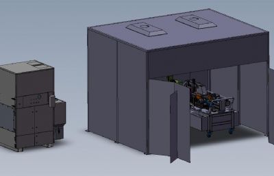 双工位激光焊接设备3D数模