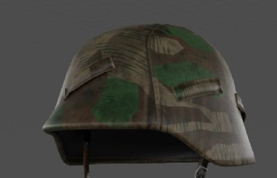 步兵头盔,防护盔3D模型,FBX格式