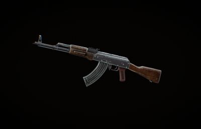 AK-74M突击步枪,苏联步枪3dmaya模型