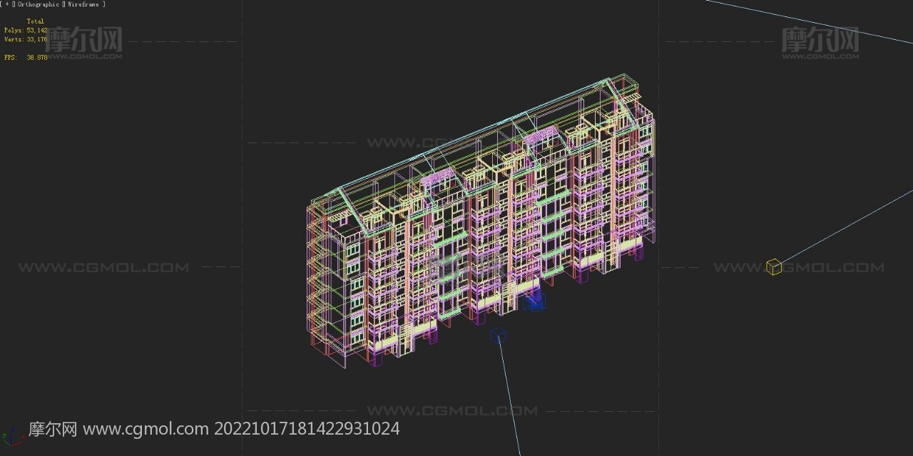 现代低层小区住宅3D模型