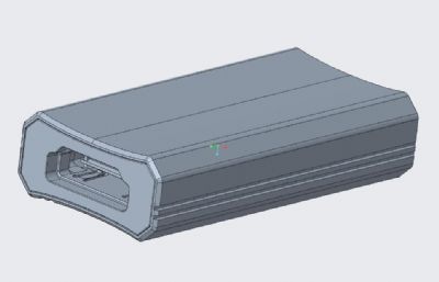 Type-c转HDMI转接器3D模型,stp文件半成品