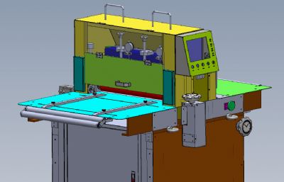 汽车空气滤清器装配机,检测机3D模型