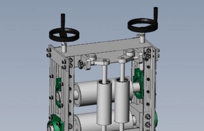 型钢校正机,矫直机3D数模