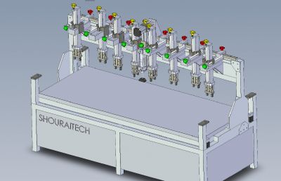 饮料灌装自动插入机3D模型