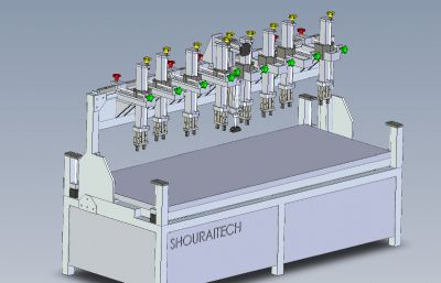 饮料灌装自动插入机3D模型