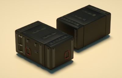 箱子,航空箱,武器箱C4D模型