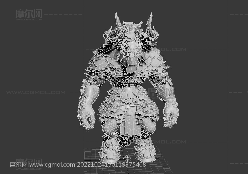 Minotaur古希腊人身牛头怪物3D模型