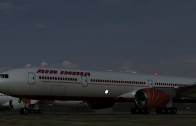 Boeing 777-300波音777飞机3D数模