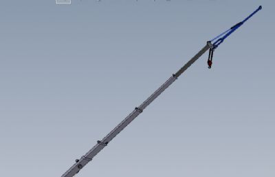 长臂起重机吊机3D数模图纸