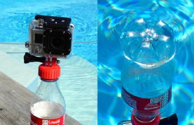 Gopro相机瓶盖浮力适配器3D模型,OBJ,STL模型