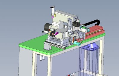 弹性胶带联锁机3D模型